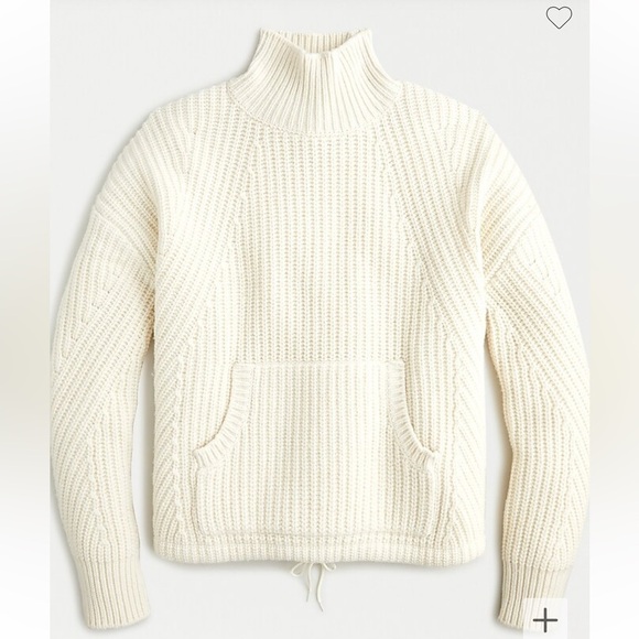 J Crew Front-pocket turtleneck merino wool sweater - Picture 1 of 8